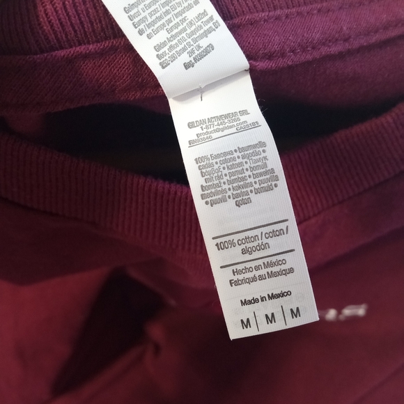 LAS VEGAS burgundy short sleeve women's graphic T-shirt size M - Picture 4 of 6